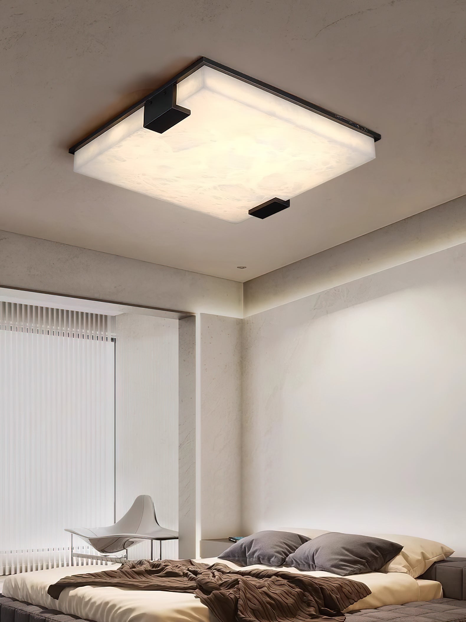 Freyza | Muse Alabaster-Deckenleuchte – Schlafzimmer Wohnzimmer