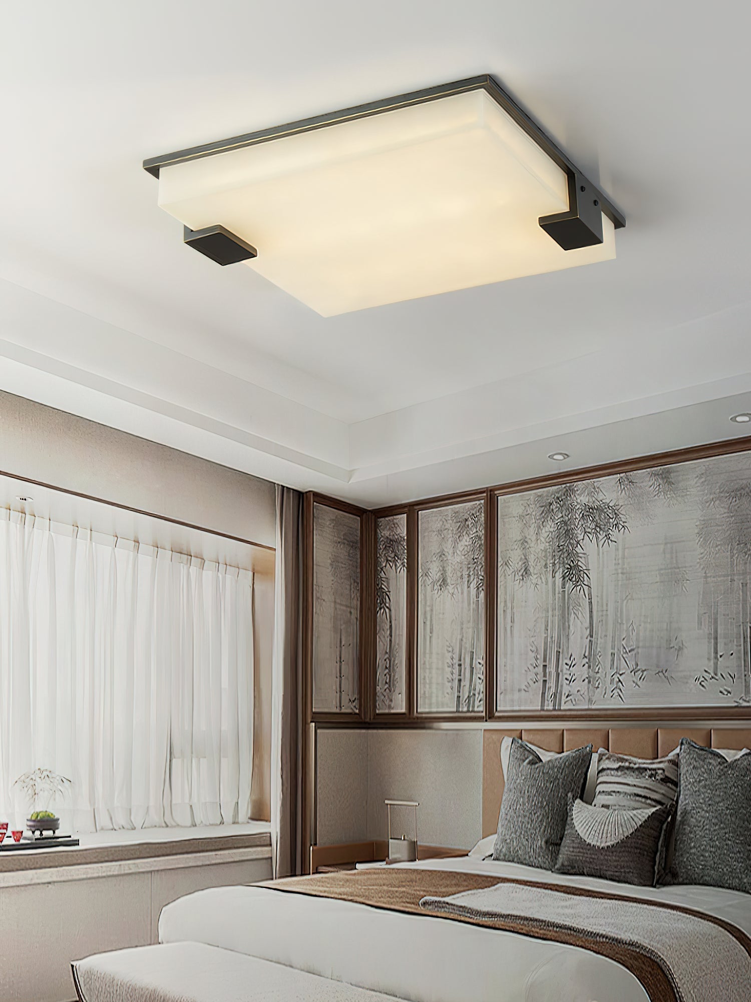 Freyza | Muse Alabaster-Deckenleuchte – Schlafzimmer Wohnzimmer