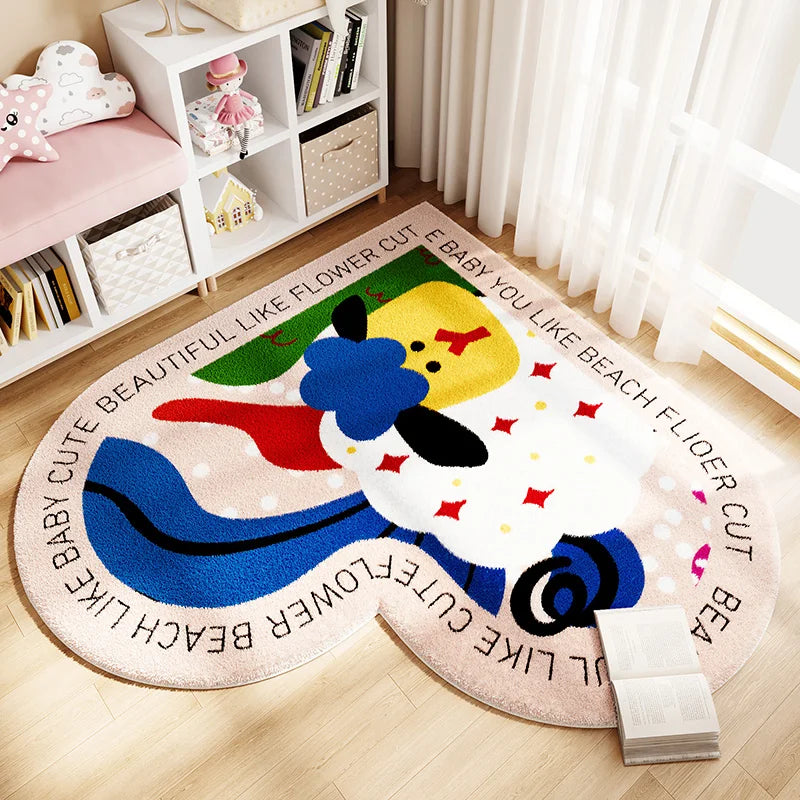 Cozy Heart Plush Rug with Non-Slip Backing | Soft Carpet for Comfort 11
