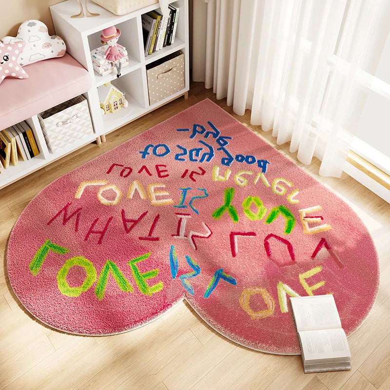 Cozy Heart Plush Rug with Non-Slip Backing | Soft Carpet for Comfort 12