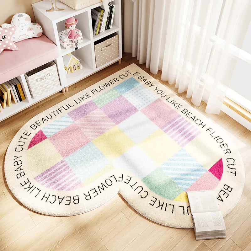 Cozy Heart Plush Rug with Non-Slip Backing | Soft Carpet for Comfort 14