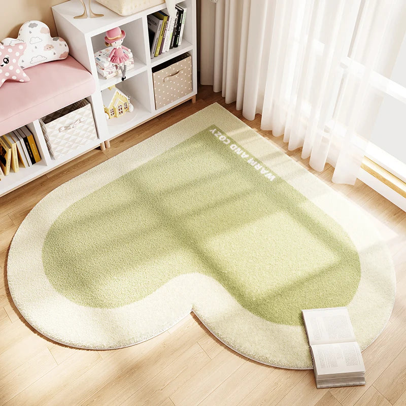 Cozy Heart Plush Rug with Non-Slip Backing | Soft Carpet for Comfort 15