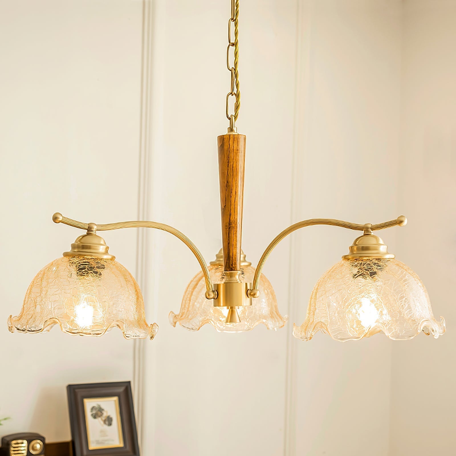 Freyza | Ogle Flower Glass Glass Chandelier – Dining Room Living Room