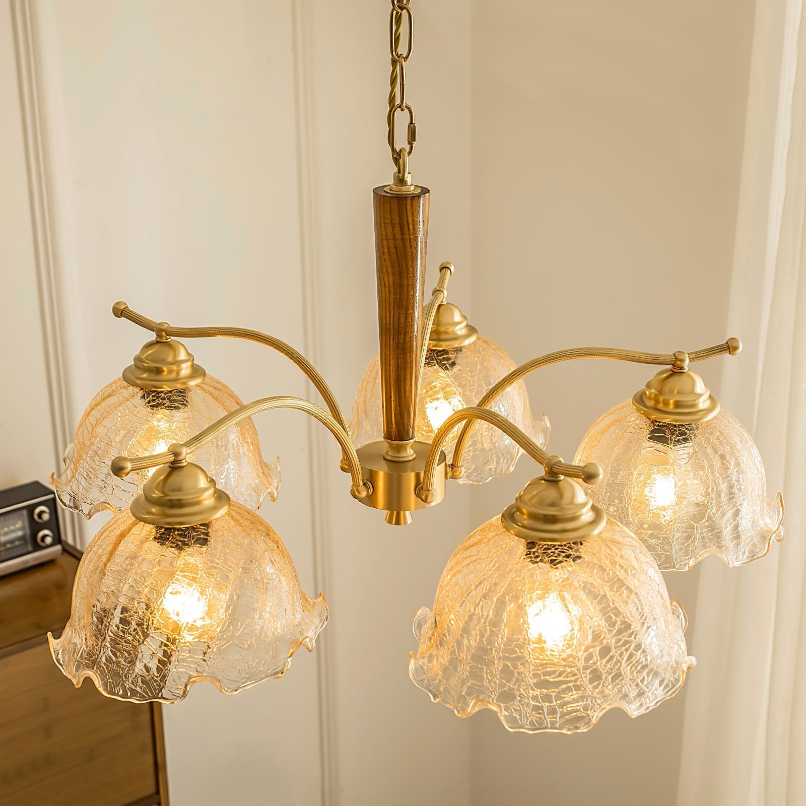 Freyza | Ogle Flower Glass Glass Chandelier – Dining Room Living Room