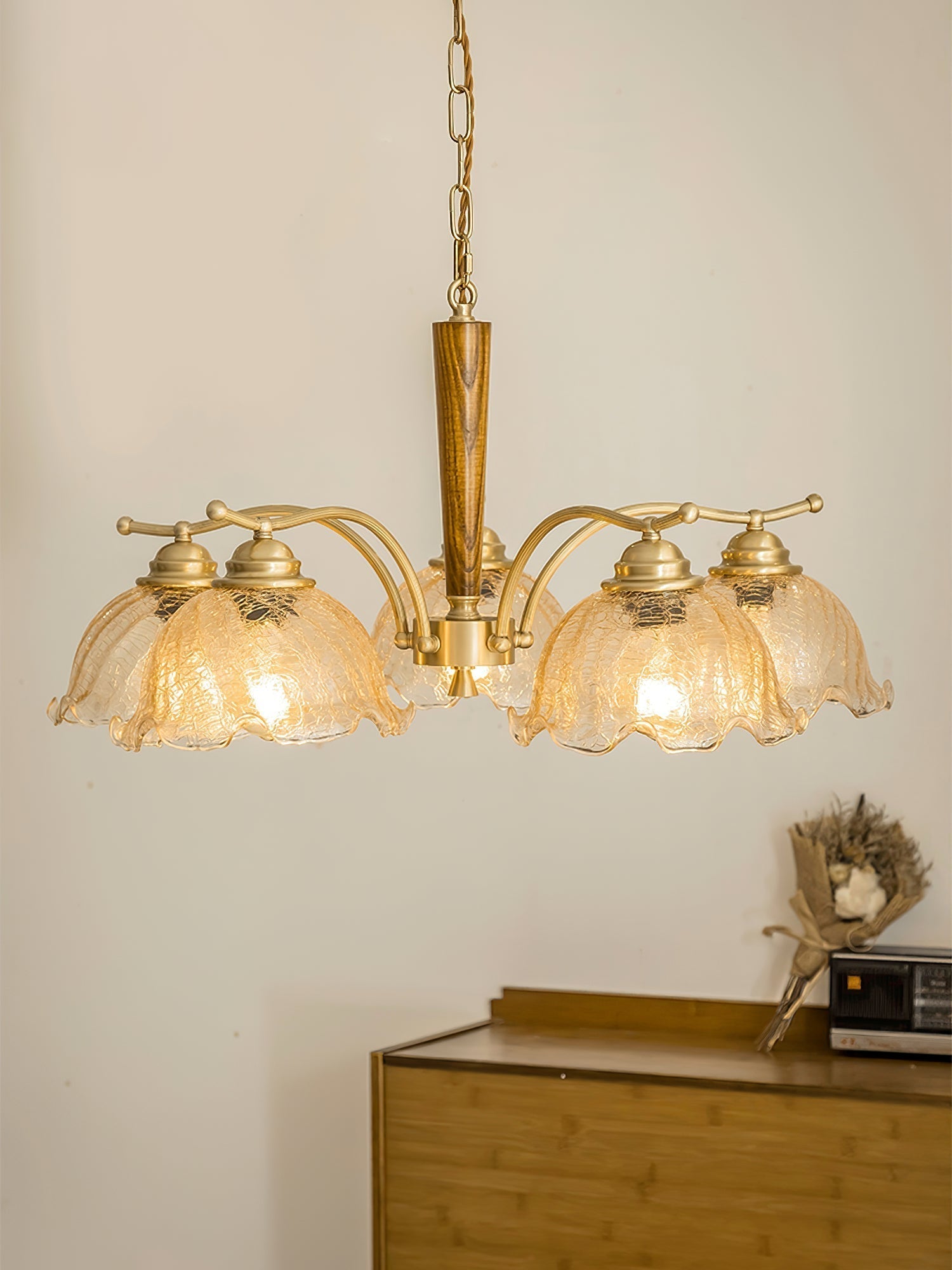 Freyza | Ogle Flower Glass Glass Chandelier – Dining Room Living Room