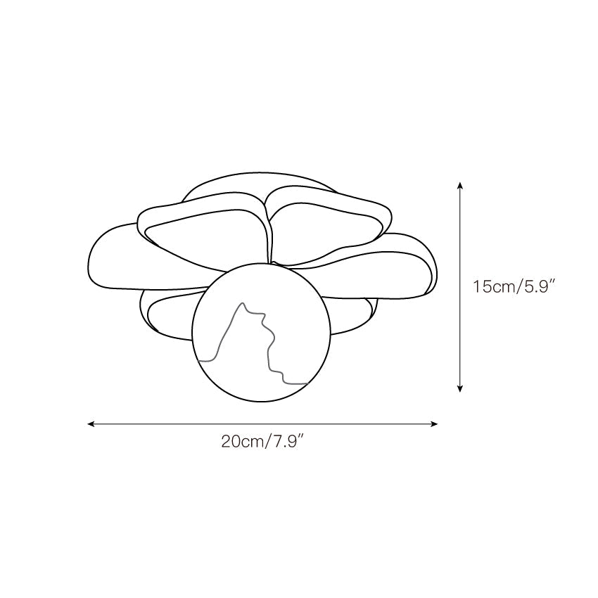 Freyza | Quip Bloom Flower Resin Ceiling Light – Bedroom Living Room