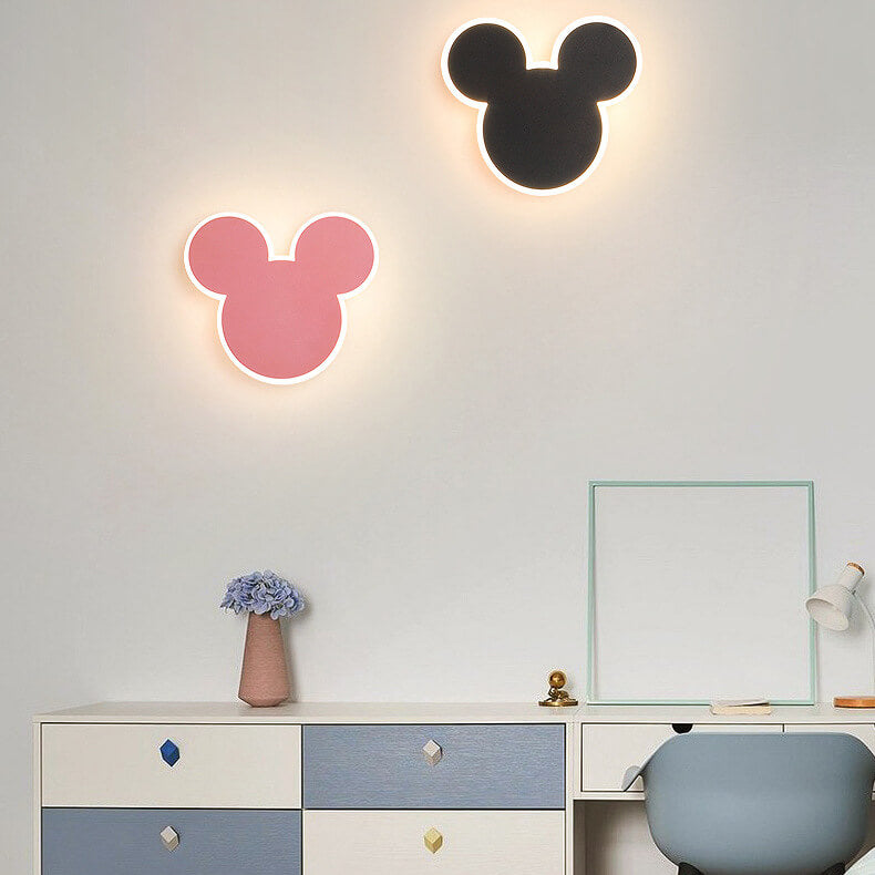 Creative LED Wall Sconce Lighting with Rabbit & Mouse Design | Warm Light for Kids' Rooms 1
