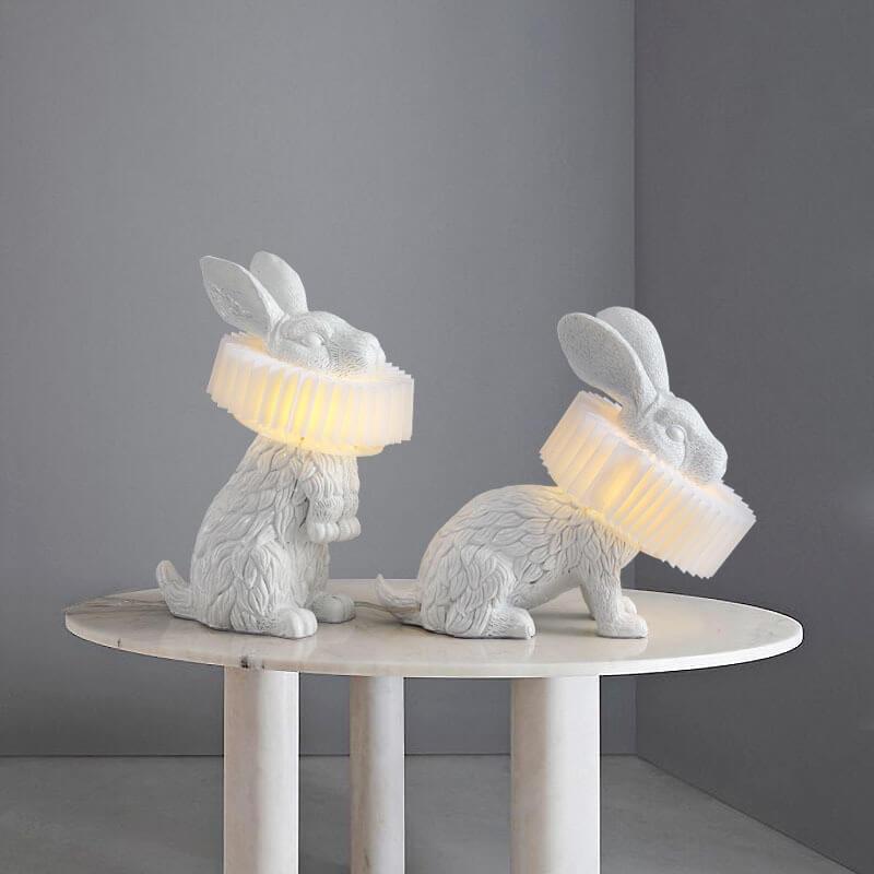 Creative Resin Table Lamp with Built-in LED Light | Modern Design for Bedroom and Living Room 2