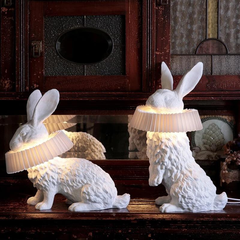 Creative Resin Table Lamp with Built-in LED Light | Modern Design for Bedroom and Living Room 3