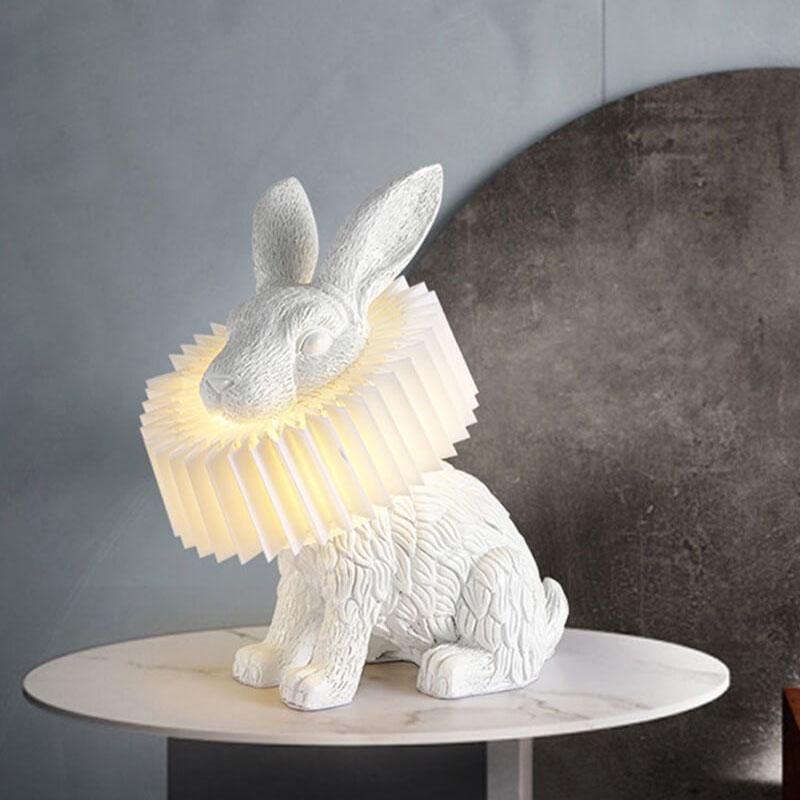 Creative Resin Table Lamp with Built-in LED Light | Modern Design for Bedroom and Living Room 4