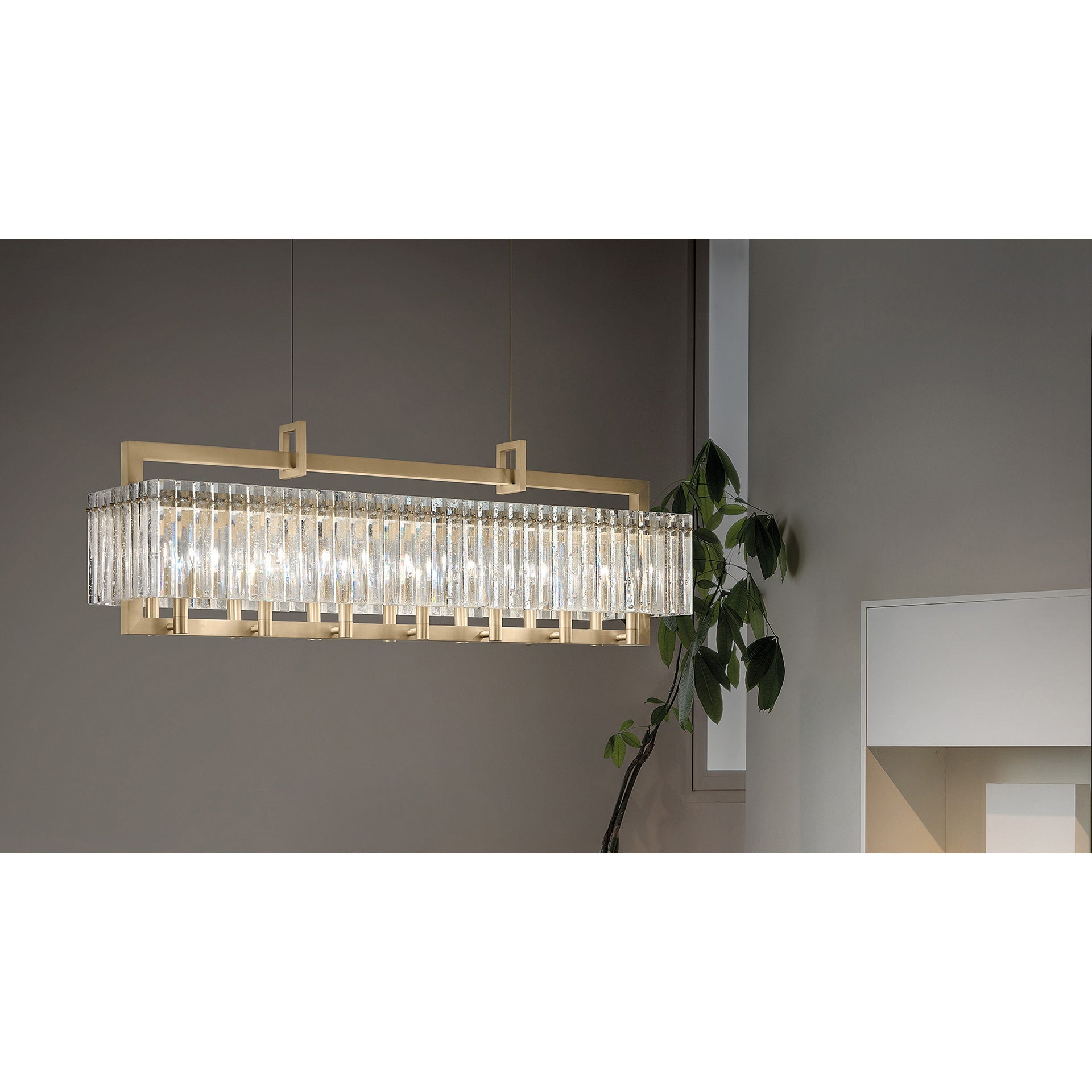 Freyza | Rever Luxury Brass Brass Glass Chandelier – Dining Room Living Room