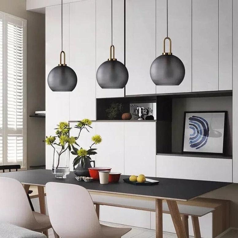 Freyza - CrestCollection | Elegant Glass Kitchen Pendant Lighting Fixture