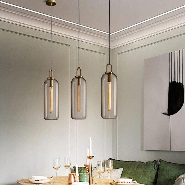 Freyza - CrestCollection | Elegant Glass Kitchen Pendant Lighting Fixture