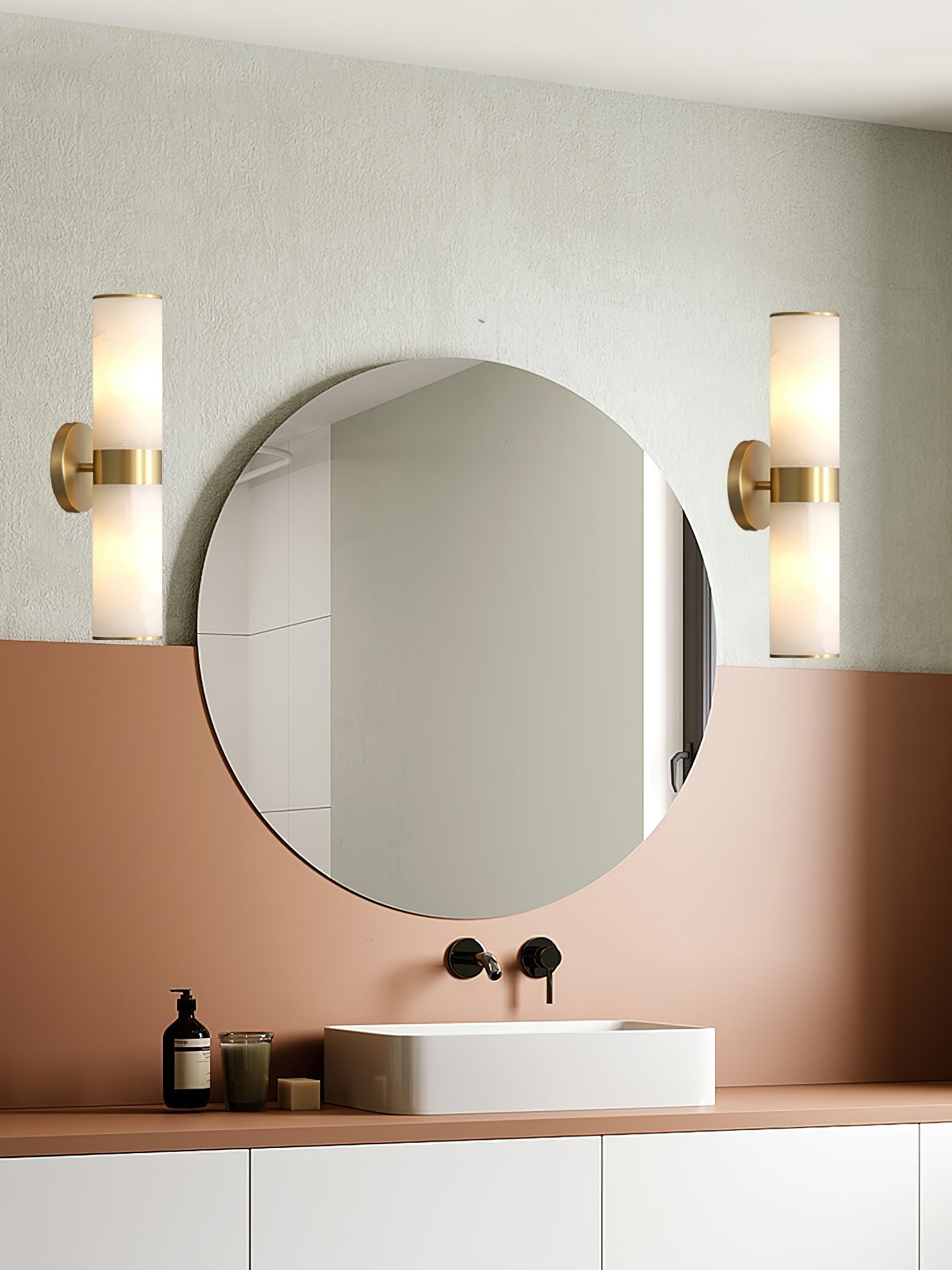 Freyza | Applique murale Sway Vanity en albâtre – Chambre, couloir