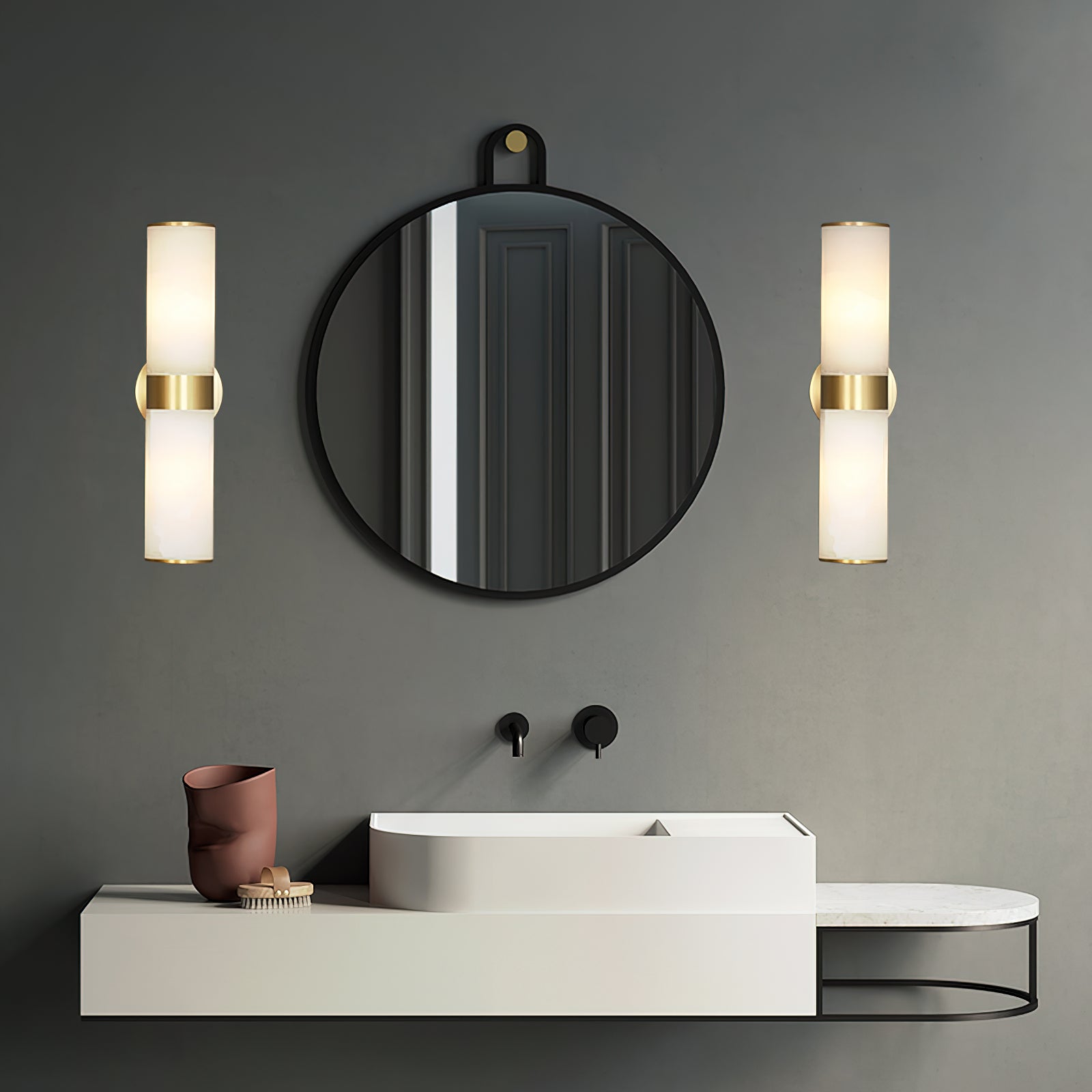 Freyza | Applique murale Sway Vanity en albâtre – Chambre, couloir