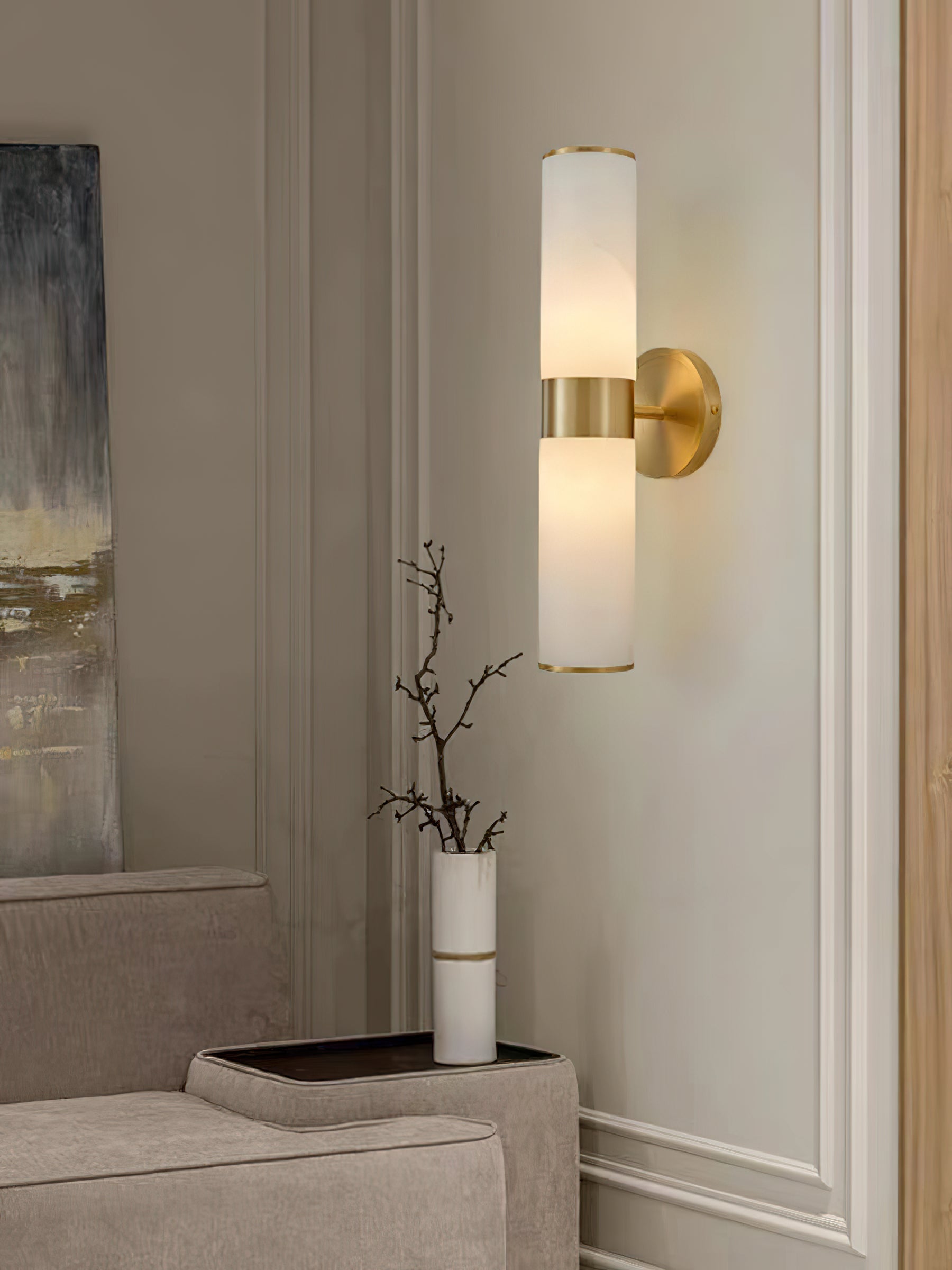 Freyza | Applique murale Sway Vanity en albâtre – Chambre, couloir