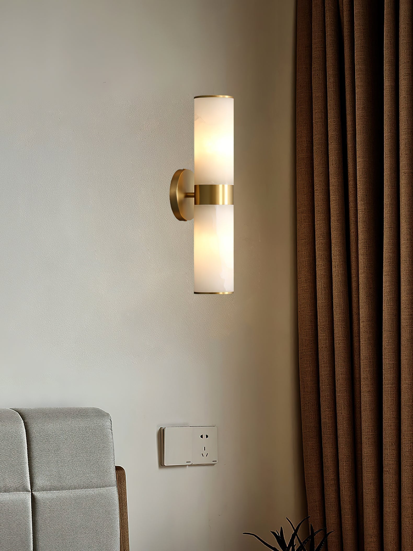 Freyza | Applique murale Sway Vanity en albâtre – Chambre, couloir
