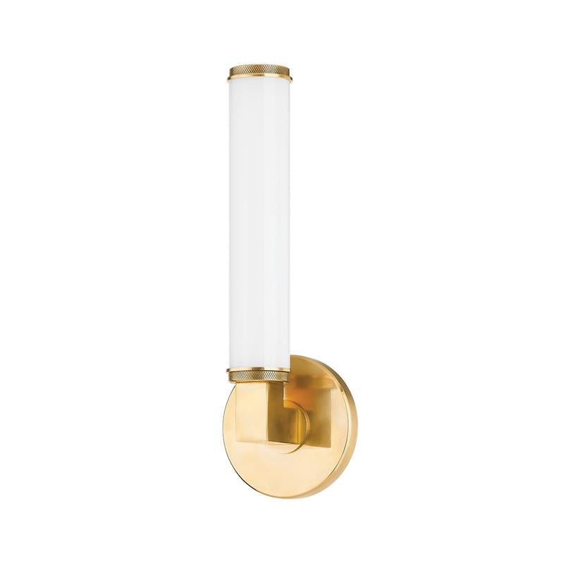 Freyza | Uplift Brass Glass Brass Glass Wall Light – Bedroom Hallway