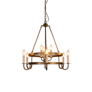 Freyza | Woven Classic Wagon Chandelier – Dining Room Living Room