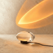 CrystalAura | Elegant Colorful LED Table Lamp with Nickel Base 0