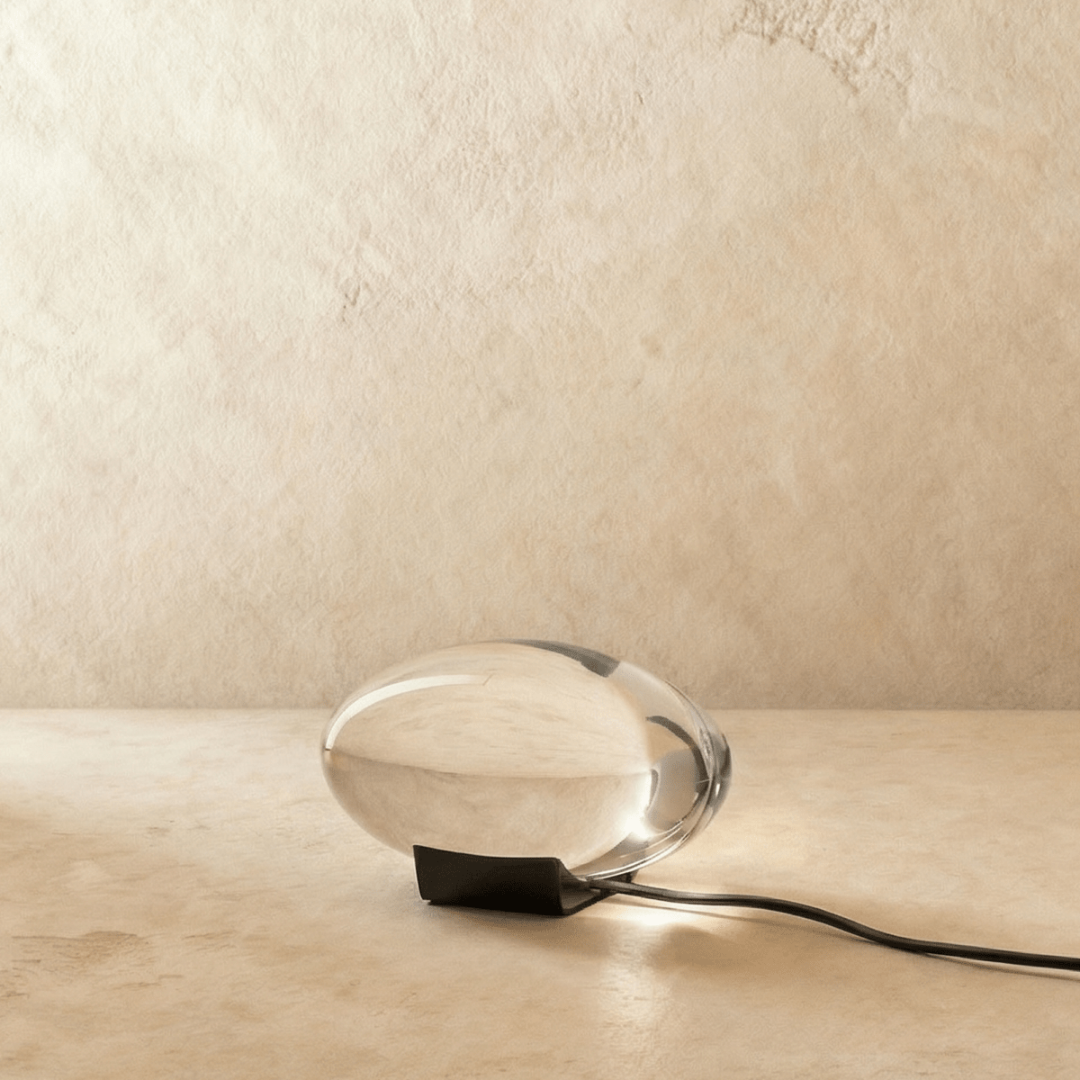 CrystalAura | Elegant Colorful LED Table Lamp with Nickel Base 1