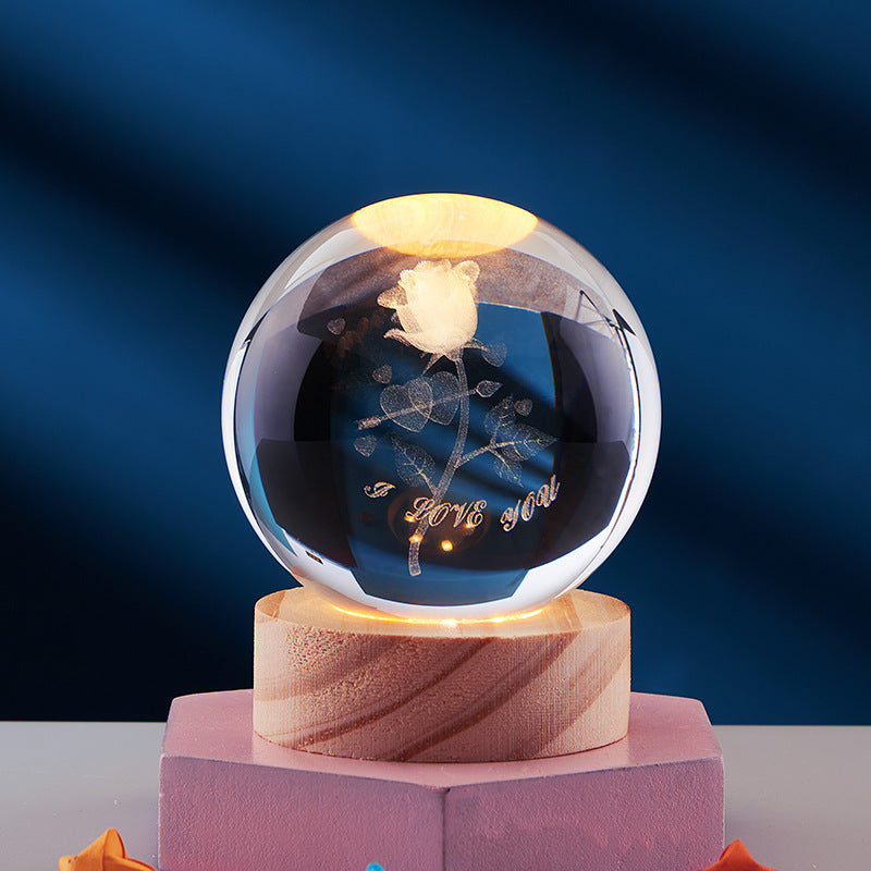 CrystalGlow | Enchanting LED Night Light Lamp with 3D Effect Design 12