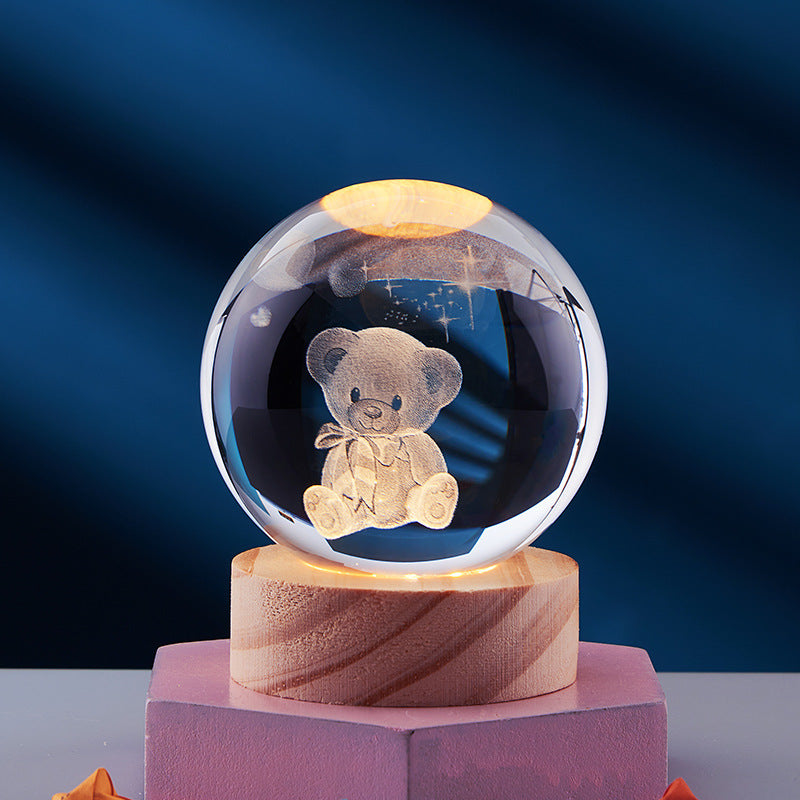 CrystalGlow | Enchanting LED Night Light Lamp with 3D Effect Design 18