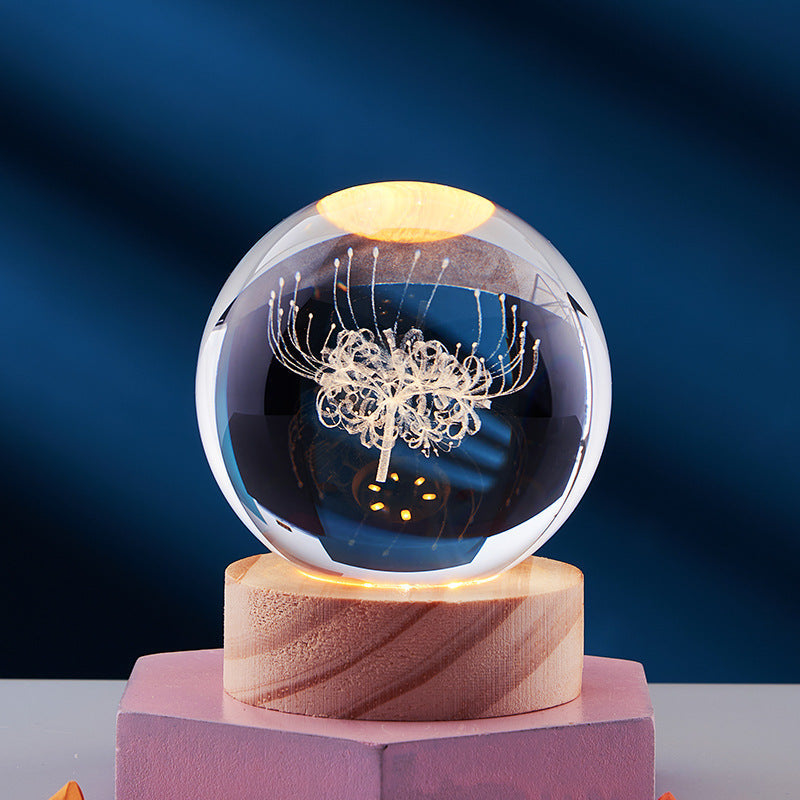 CrystalGlow | Enchanting LED Night Light Lamp with 3D Effect Design 6