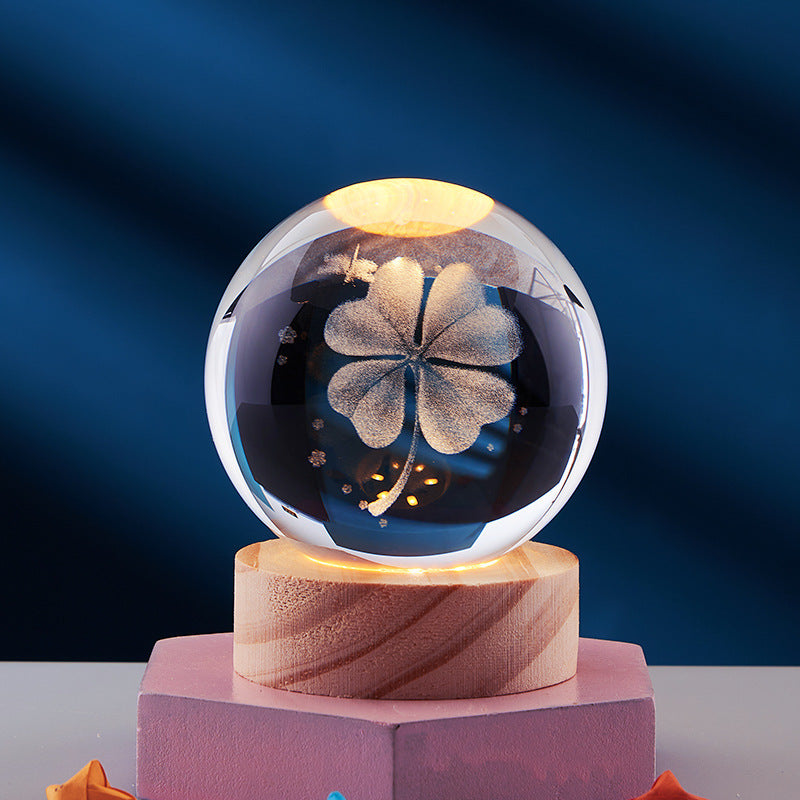 CrystalGlow | Enchanting LED Night Light Lamp with 3D Effect Design 9