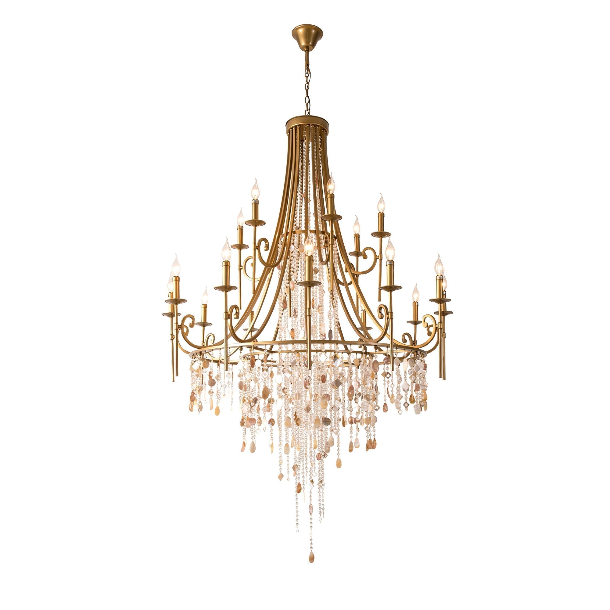 Freyza | Lustre en cristal de luxe postmoderne Errina – Salle à manger et salon modernes