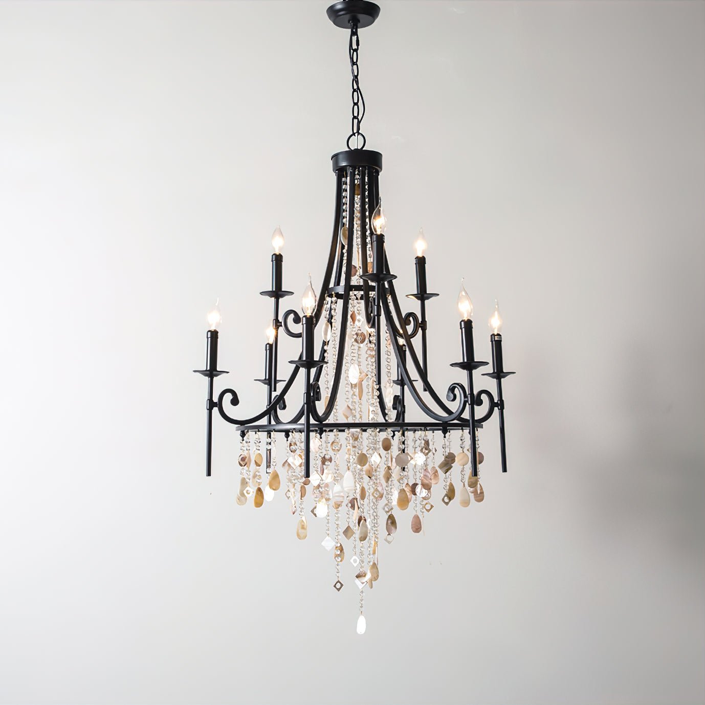 Freyza | Lustre en cristal de luxe postmoderne Errina – Salle à manger et salon modernes