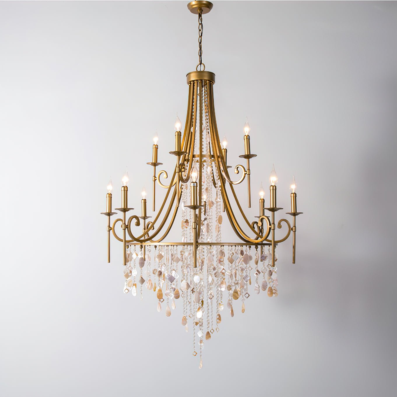 Freyza | Lustre en cristal de luxe postmoderne Errina – Salle à manger et salon modernes