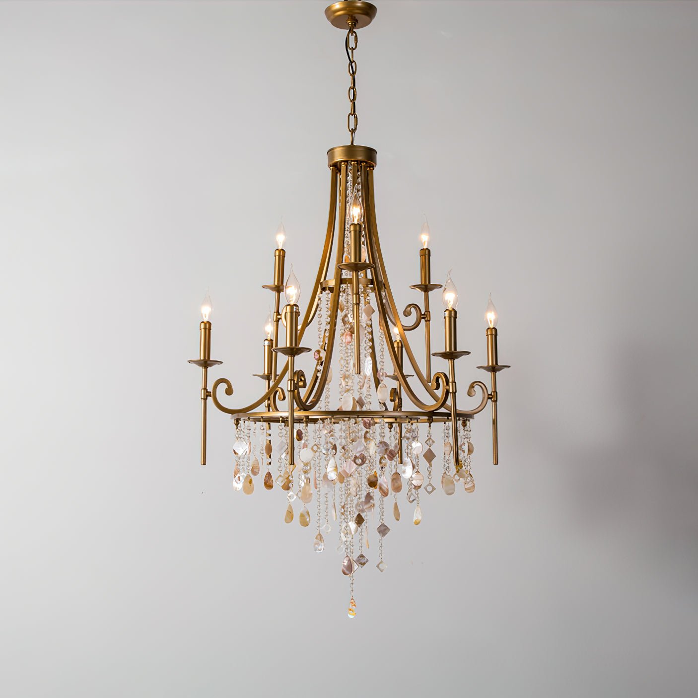 Freyza | Lustre en cristal de luxe postmoderne Errina – Salle à manger et salon modernes