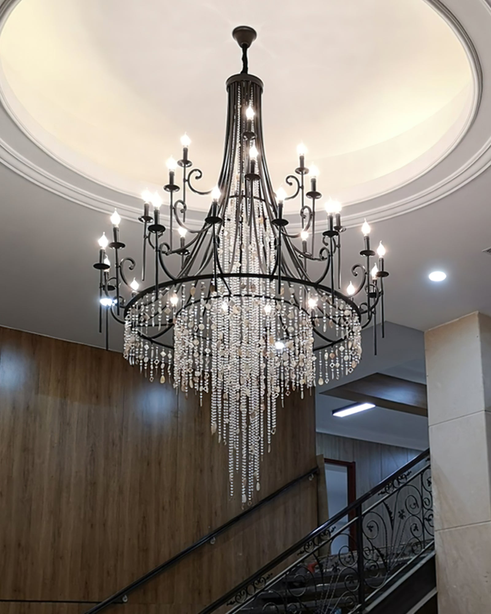 Freyza | Lustre en cristal de luxe postmoderne Errina – Salle à manger et salon modernes