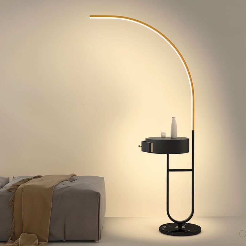 Curva | Modern Dimmable Multifunctional Side Table Lamp with Storage 5
