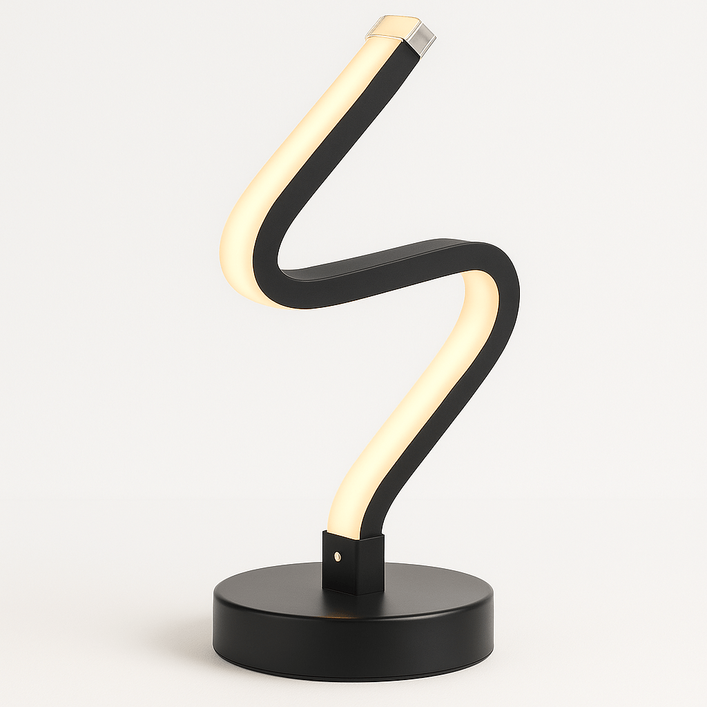 Curvella | Elegant Modern Aluminum LED Table Lamp Design 2