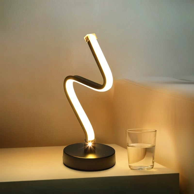 Curvella | Elegant Modern Aluminum LED Table Lamp Design 4