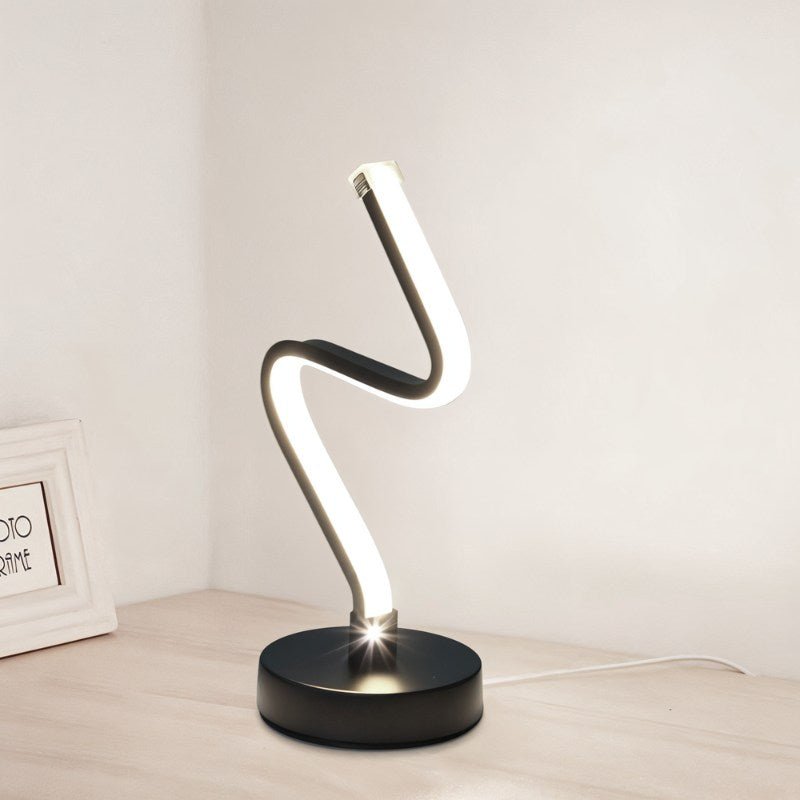 Curvella | Elegant Modern Aluminum LED Table Lamp Design 5