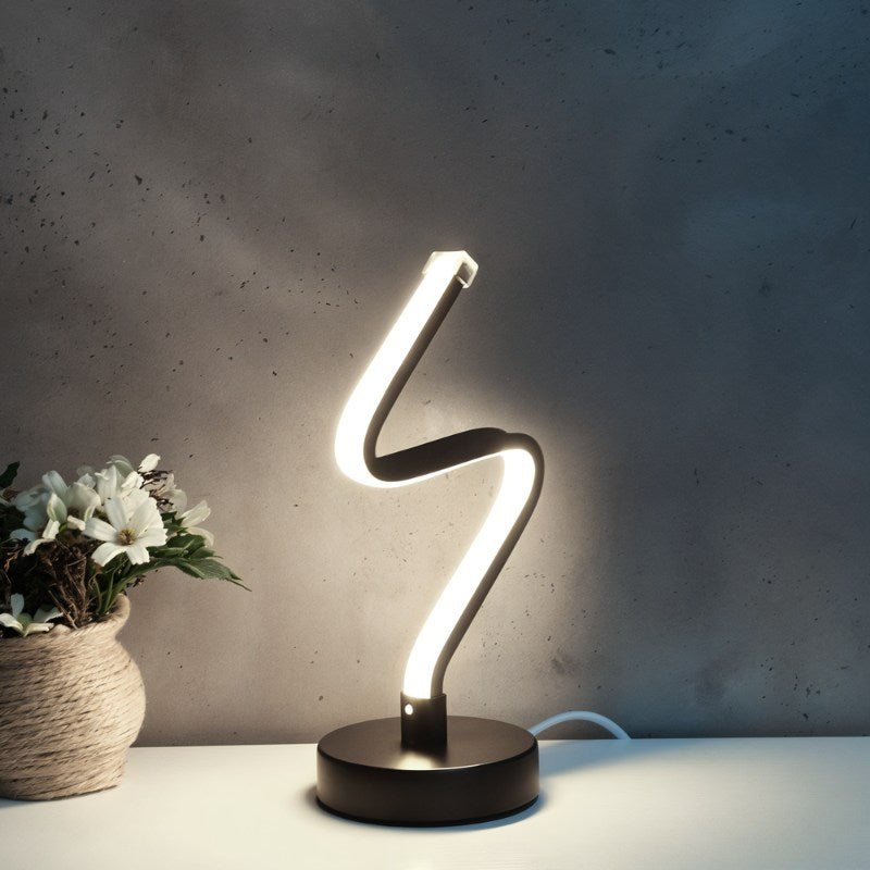 Curvella | Elegant Modern Aluminum LED Table Lamp Design 6