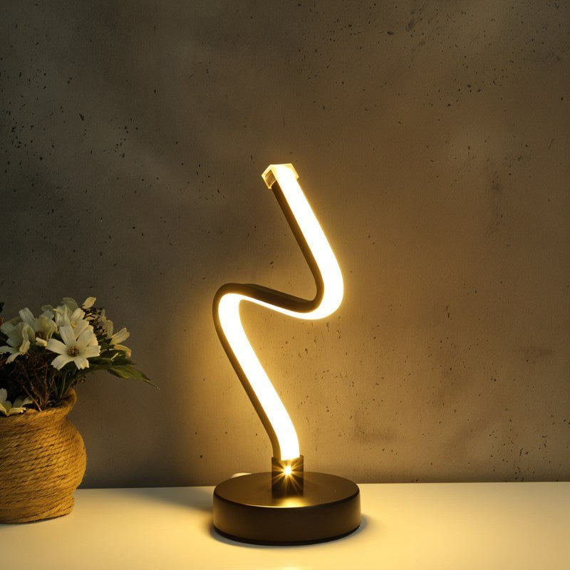 Curvella | Elegant Modern Aluminum LED Table Lamp Design 7