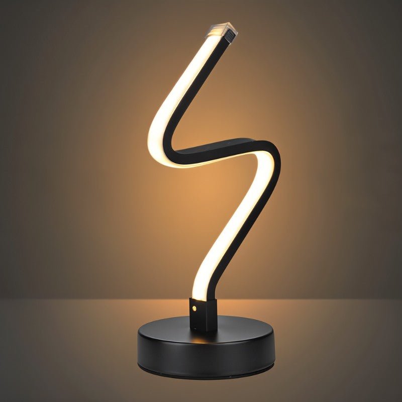 Curvella | Elegant Modern Aluminum LED Table Lamp Design 8