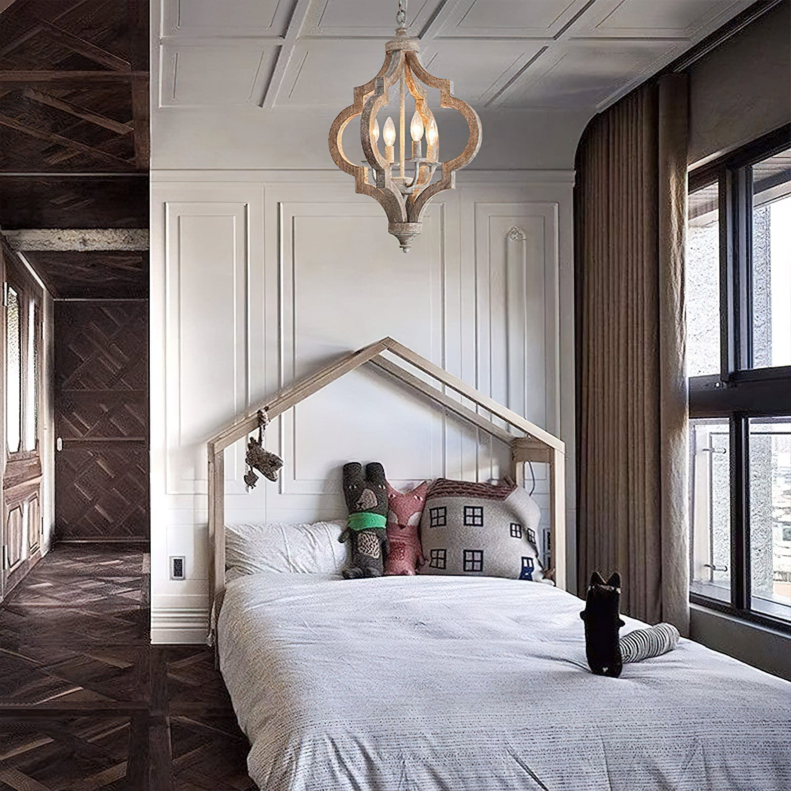 Freyza | Fervor Holz-Kronleuchter – Esszimmer Wohnzimmer