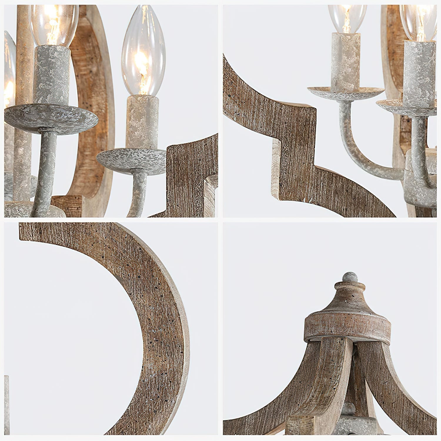 Freyza | Fervor Holz-Kronleuchter – Esszimmer Wohnzimmer