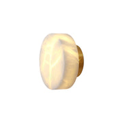 Freyza | Glim Brass Alabaster Brass Wall Light – Bedroom Hallway