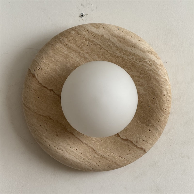 Freyza | Orli Travertine Sconce Wall Light – Bedroom Hallway