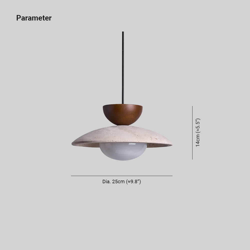 Suspension en travertin Freyza | Cleo – Luminaire pour cuisine et salle à manger