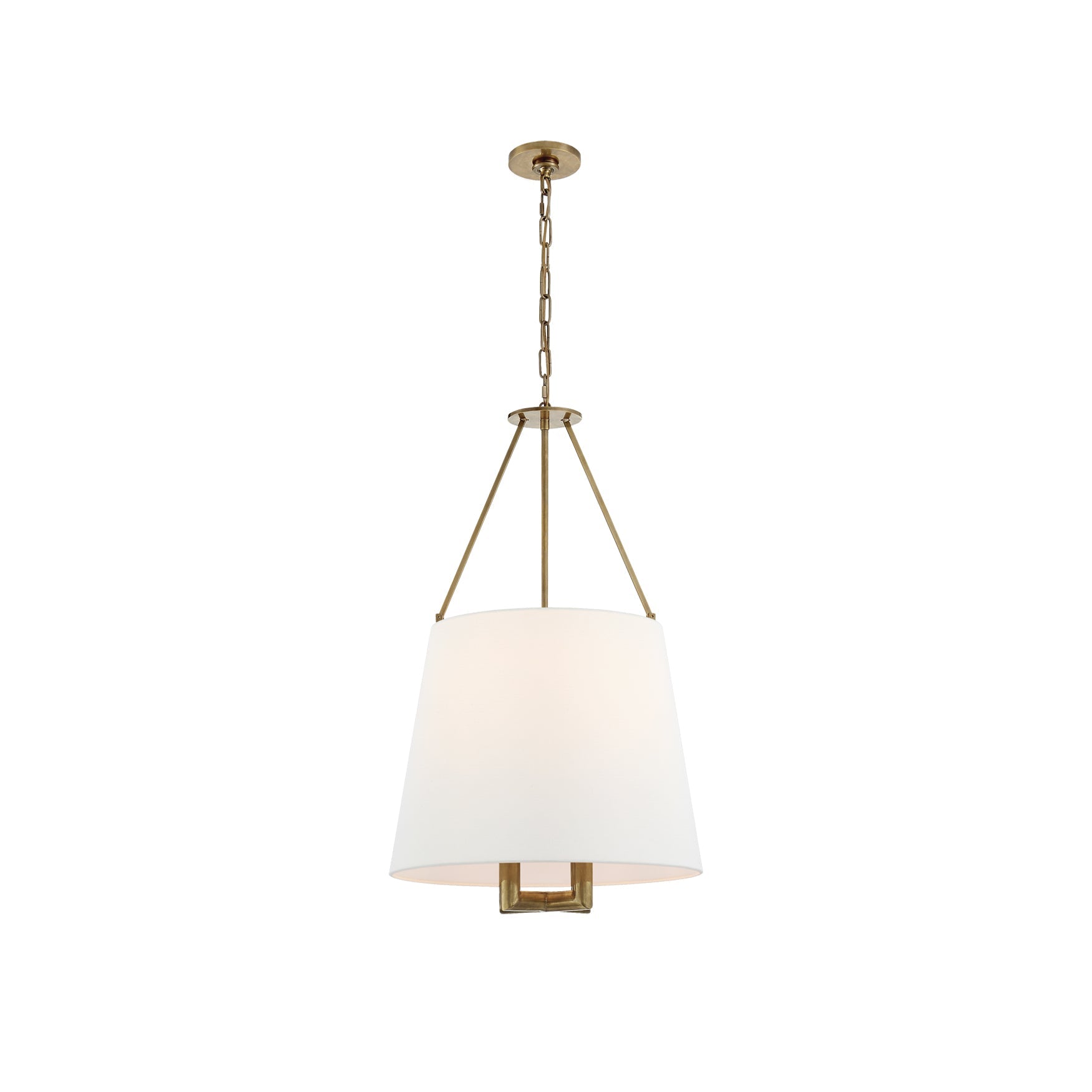 Freyza | Loom Vintage Industrial Brass Fabric Pendant Light – Industrial Kitchen Dining Room