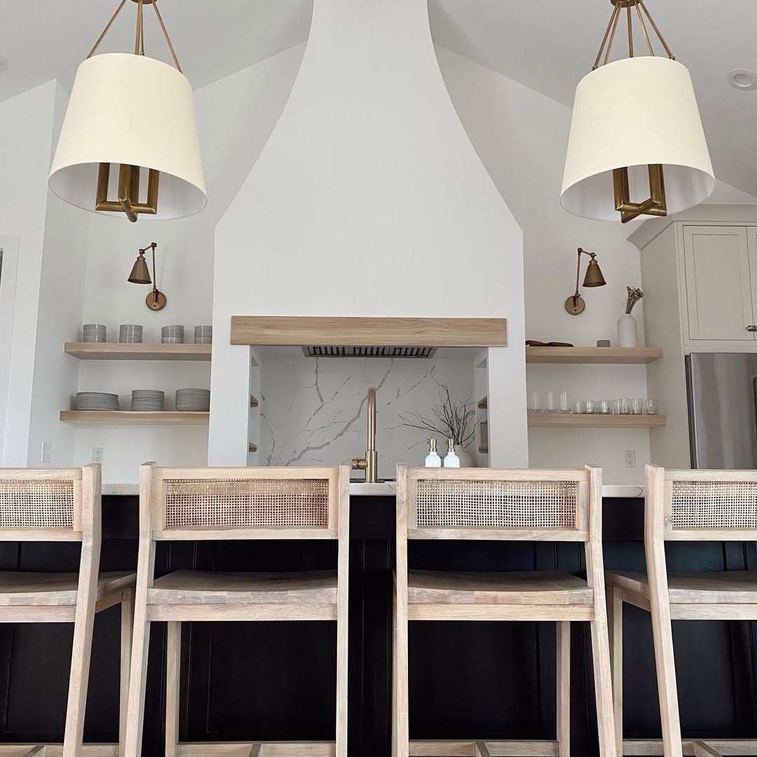 Freyza | Loom Vintage Industrial Brass Fabric Pendant Light – Industrial Kitchen Dining Room