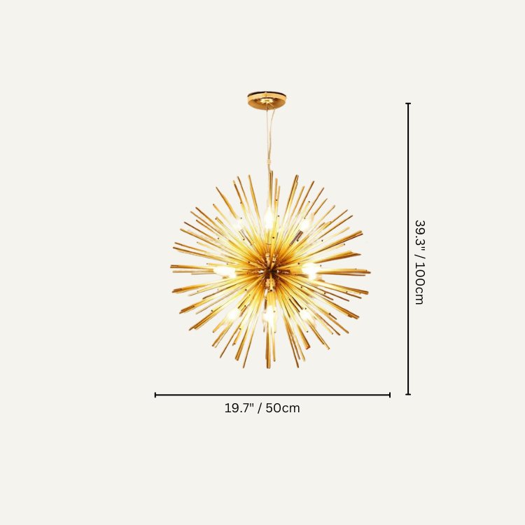 Freyza - DandelionGlow | Elegant Vintage Modern Chandelier with Adjustable Lighting