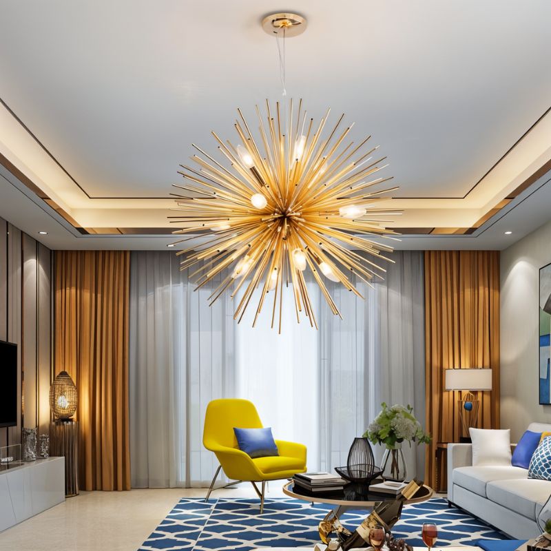 Freyza - DandelionGlow | Elegant Vintage Modern Chandelier with Adjustable Lighting